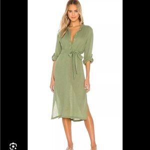 Mikoh Green Midi Dress